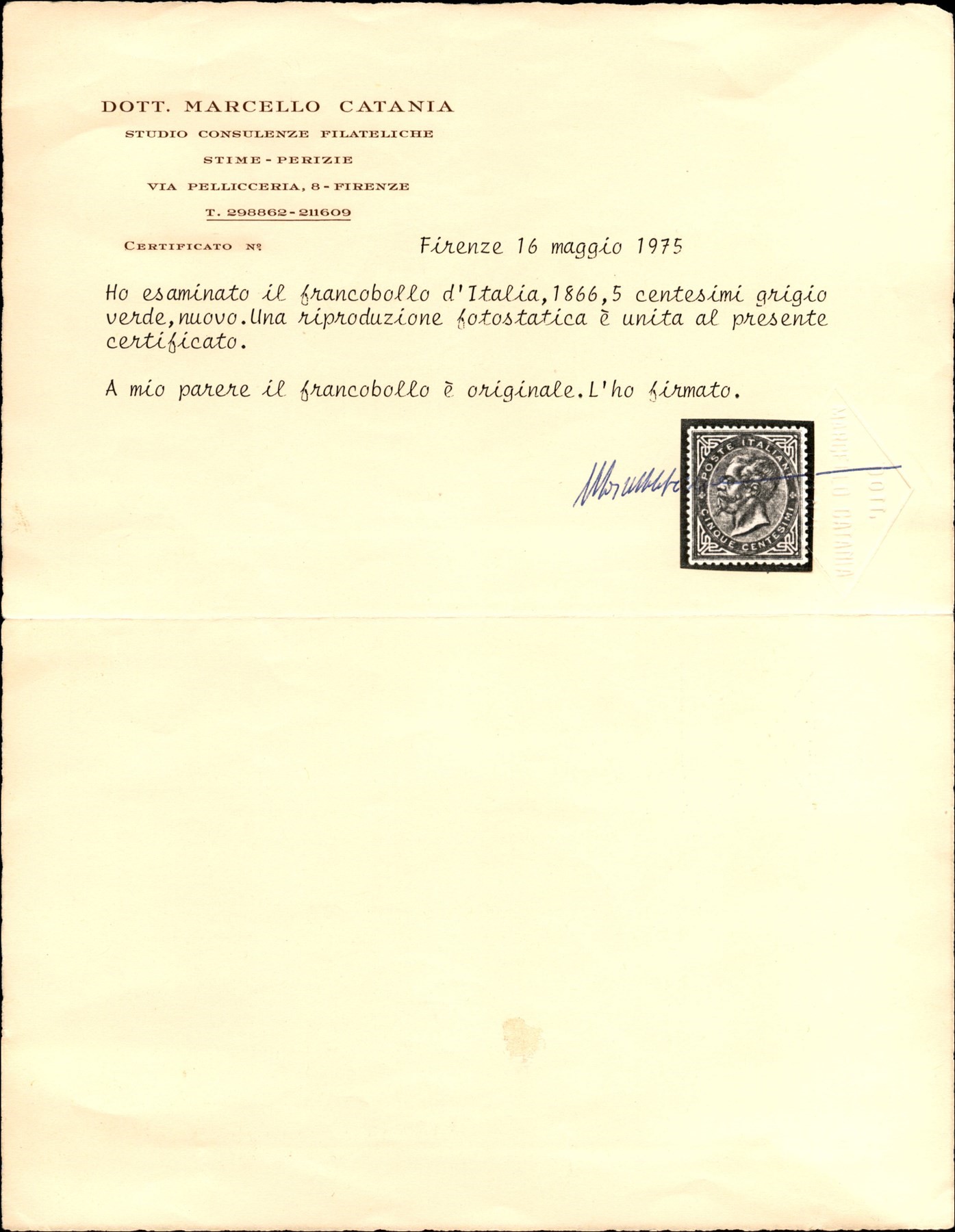 Italia / Regno / Vittorio Emanuele II / Posta Ordinaria