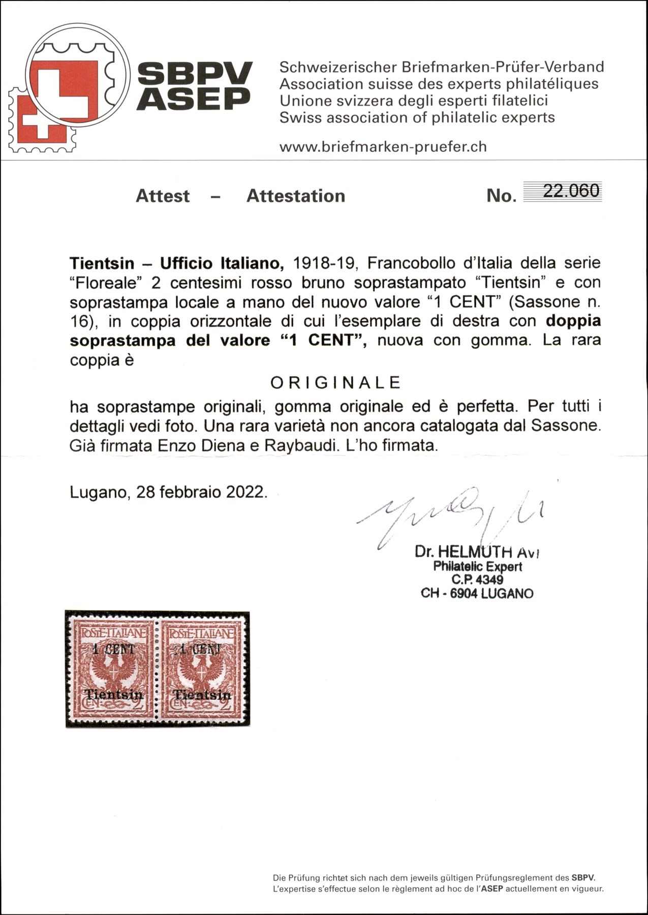 Italia / Uffici Postali All'estero / Levante / Tientsin / Posta Ordinaria