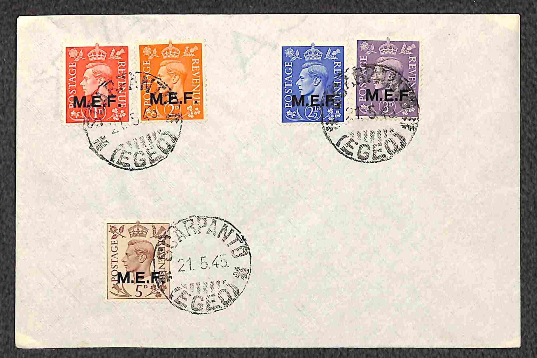 Italia / Occupazioni Straniere delle Colonie / Occupazione Britannica / M.e.f. / Posta Ordinaria