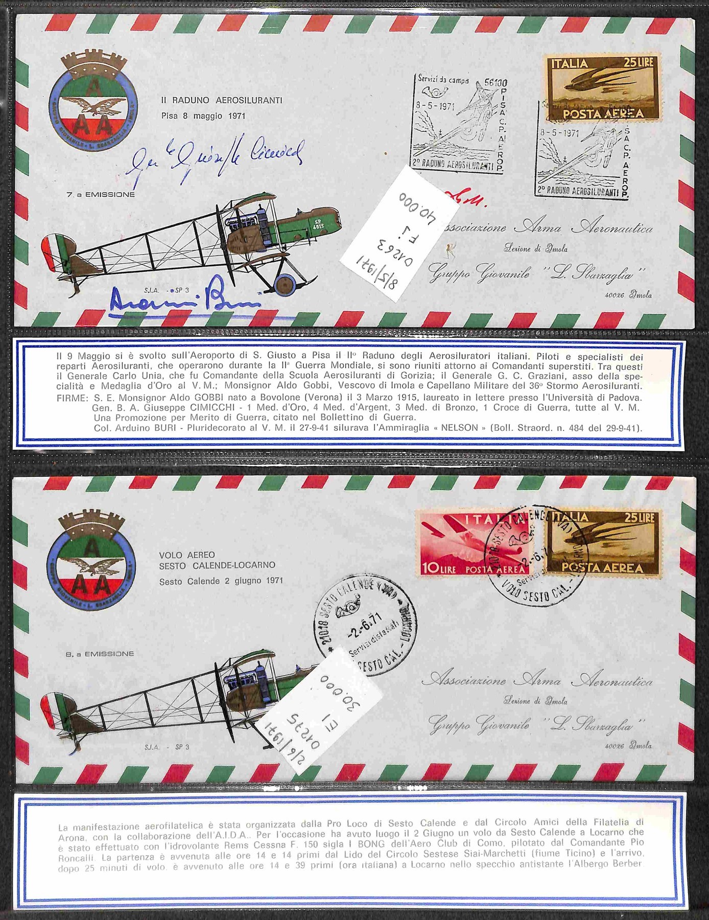 Italia / Repubblica / Aerogrammi