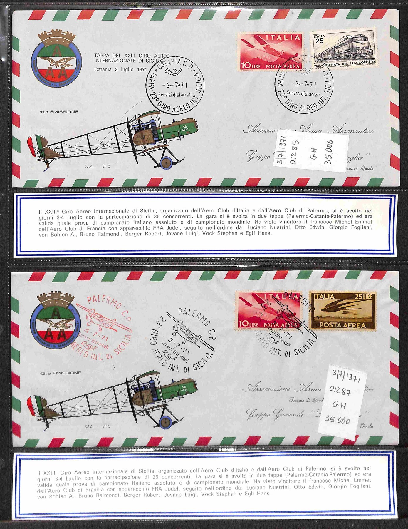Italia / Repubblica / Aerogrammi