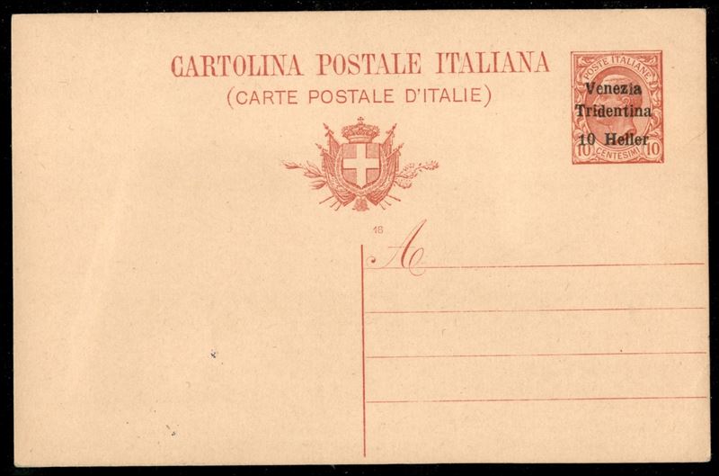 Italia / Occupazioni i Guerra Mondiale / Trentino-alto Adige / Posta Ordinaria