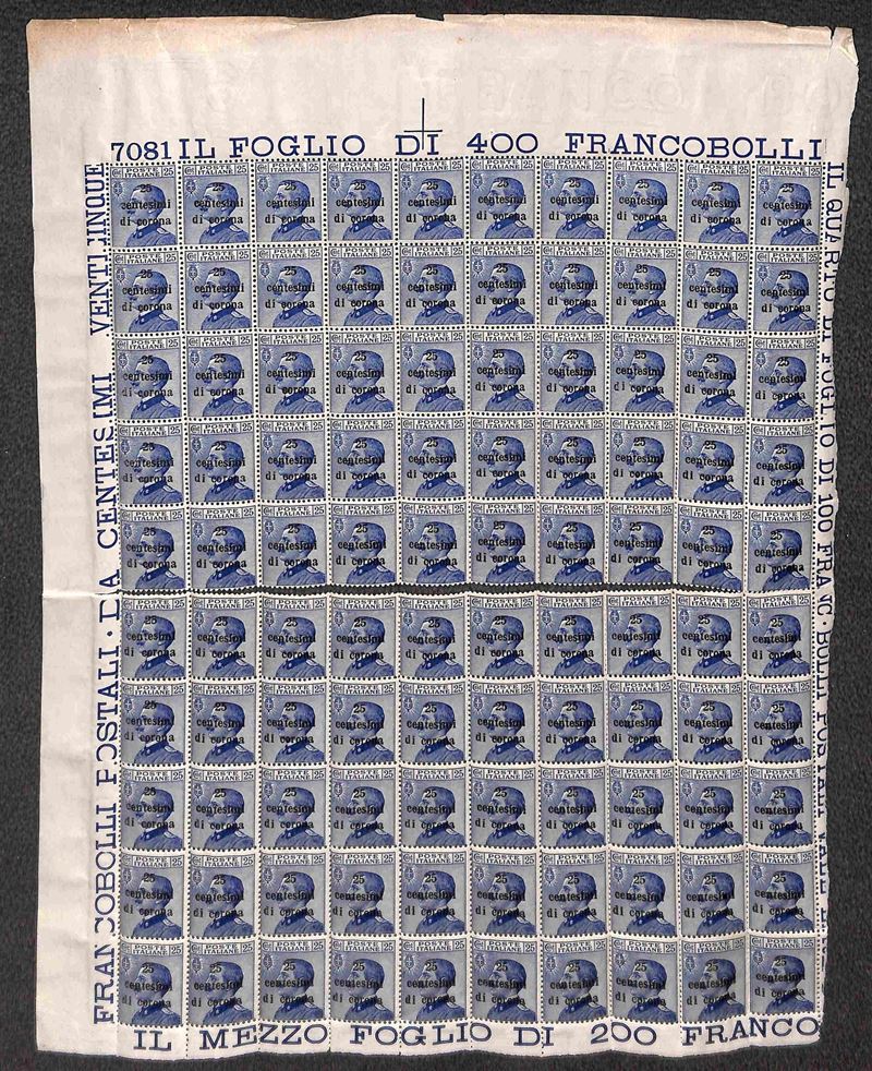 Italia / Occupazioni i Guerra Mondiale / Trento e Trieste / Posta Ordinaria