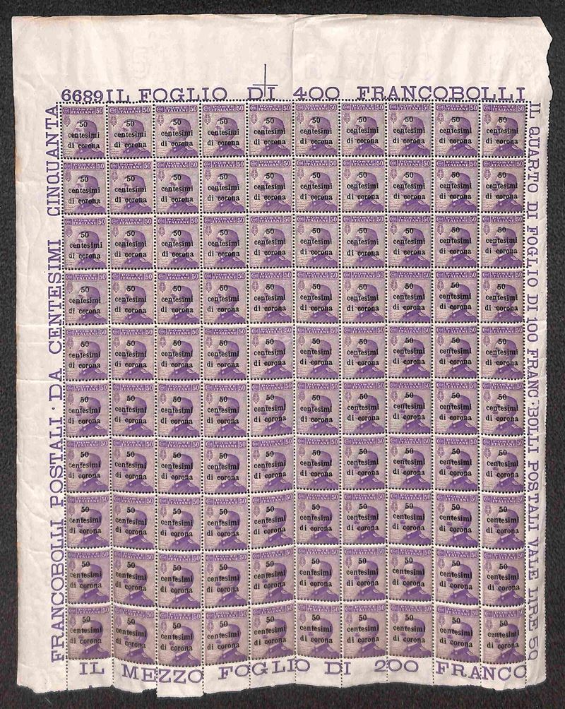 Italia / Occupazioni i Guerra Mondiale / Trento e Trieste / Posta Ordinaria