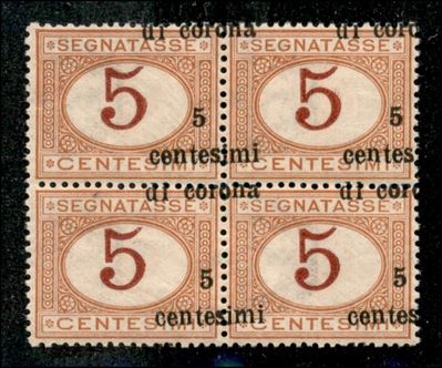 Italia / Occupazioni i Guerra Mondiale / Trento e Trieste / Segnatasse