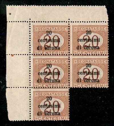 Italia / Occupazioni i Guerra Mondiale / Trento e Trieste / Segnatasse