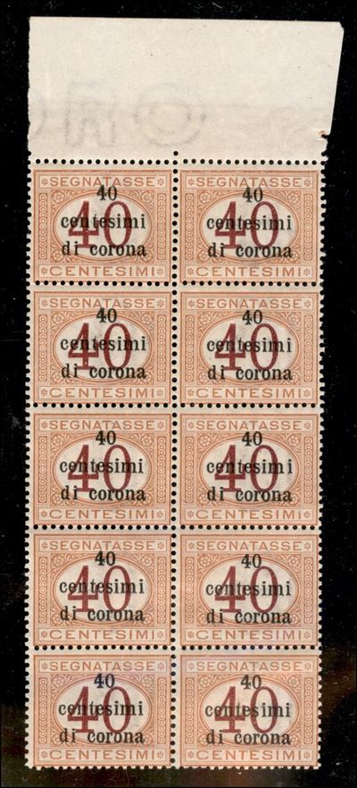 Italia / Occupazioni i Guerra Mondiale / Trento e Trieste / Segnatasse