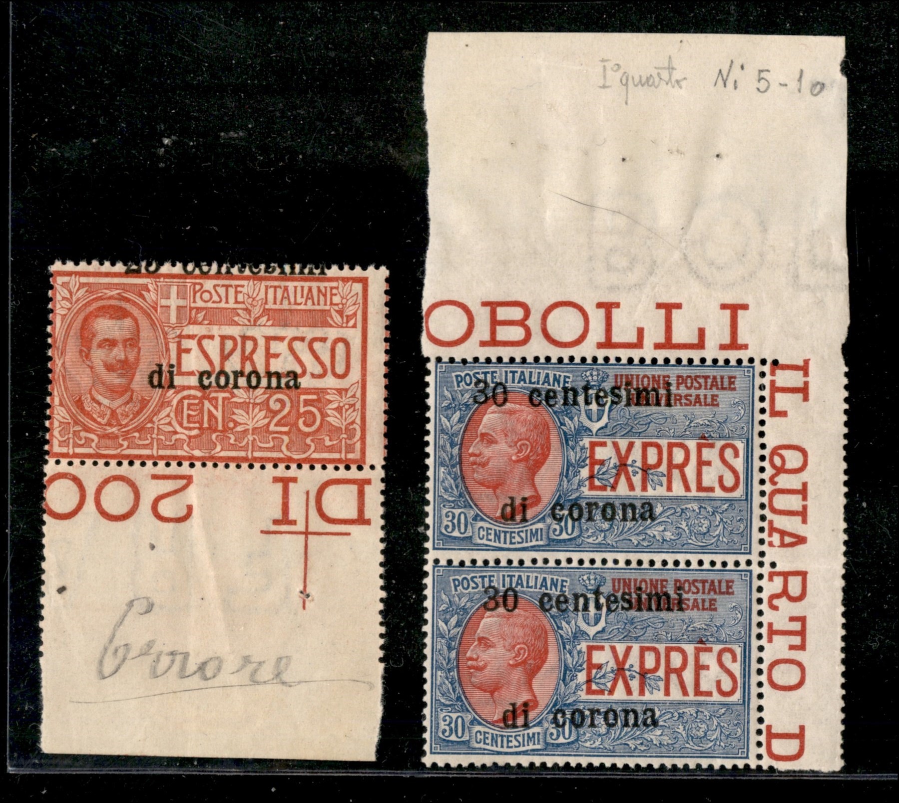 Italia / Occupazioni i Guerra Mondiale / Trento e Trieste / Espressi