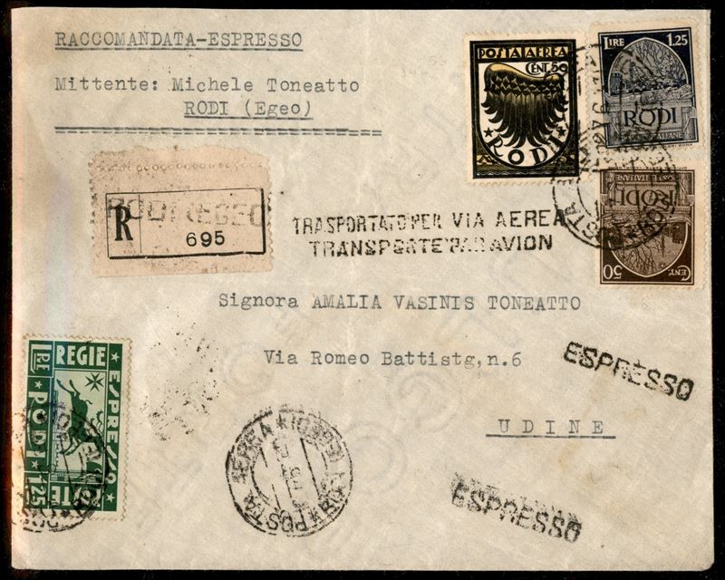 Italia / Colonie / Egeo / Aerogrammi