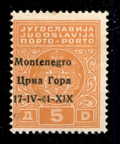 Italia / Occupazioni II Guerra Mondiale / Montenegro / Segnatasse