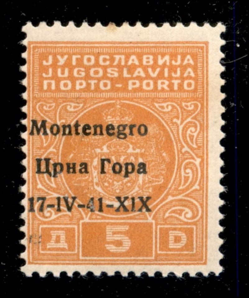 Italia / Occupazioni II Guerra Mondiale / Montenegro / Segnatasse