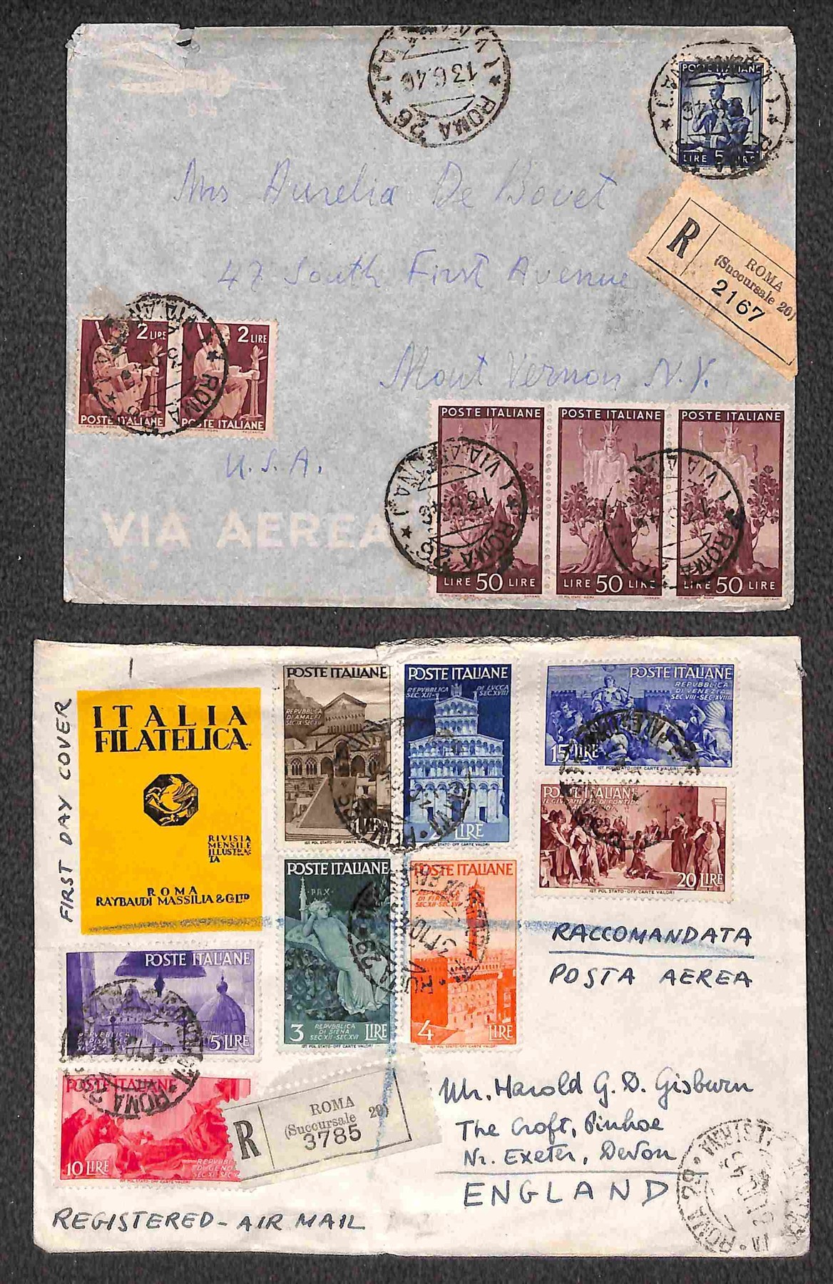 Italia / Repubblica / Aerogrammi