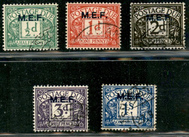 Italia / Occupazioni Straniere delle Colonie / Occupazione Britannica / M.e.f. / Segnatasse