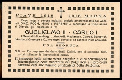 Italia / Regno / Vittorio Emanuele III / Posta Militare