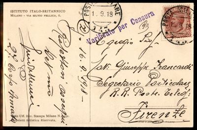 Italia / Regno / Vittorio Emanuele III / Posta Militare