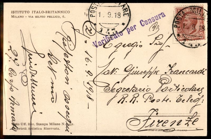 Italia / Regno / Vittorio Emanuele III / Posta Militare