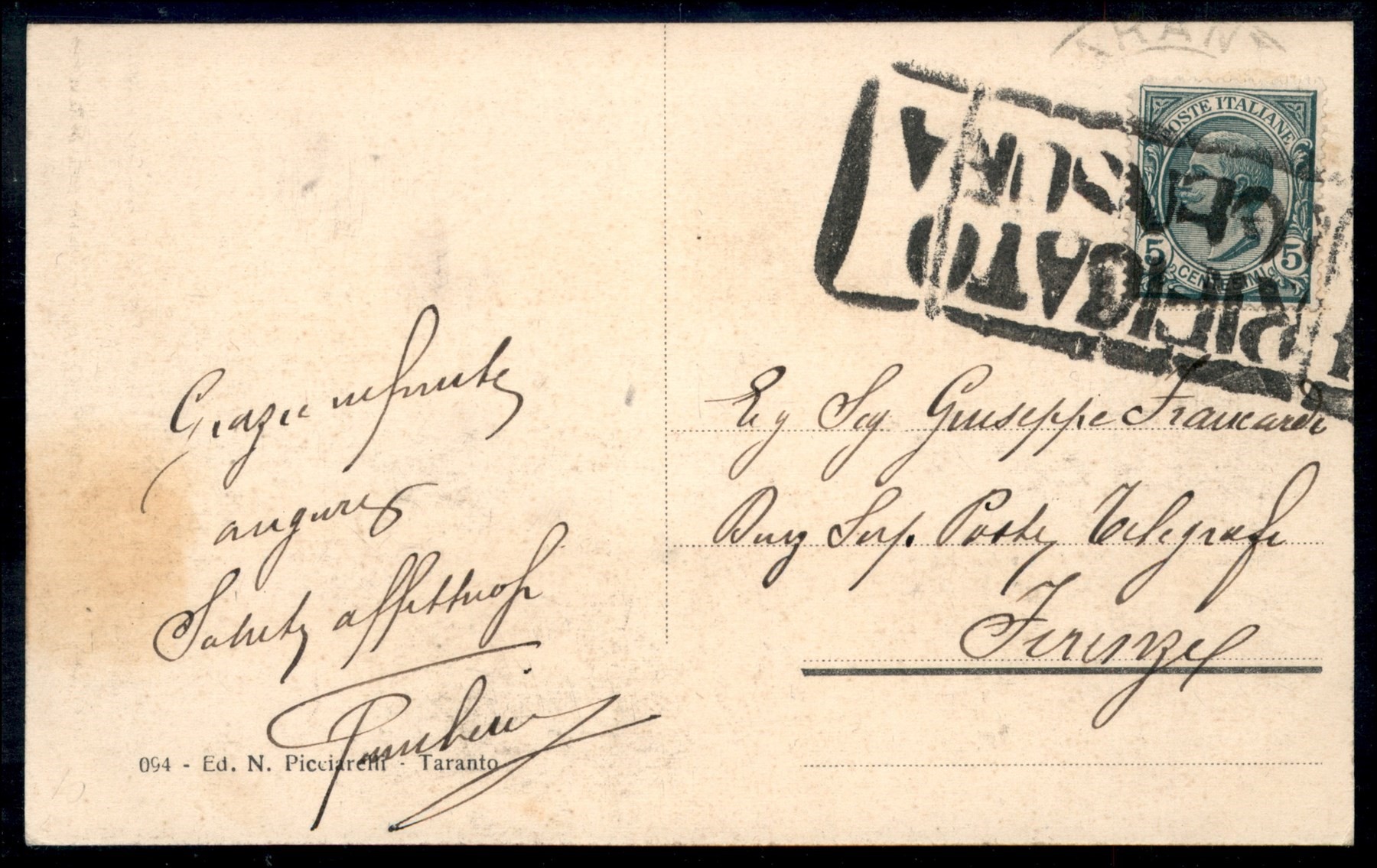 Italia / Regno / Vittorio Emanuele III / Posta Militare