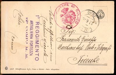 Italia / Regno / Vittorio Emanuele III / Posta Militare