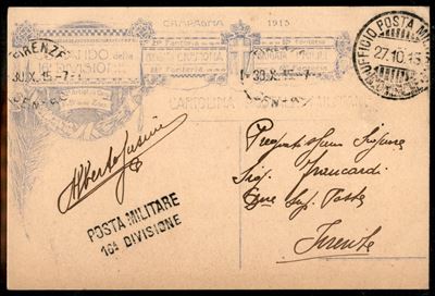 Italia / Regno / Vittorio Emanuele III / Posta Militare