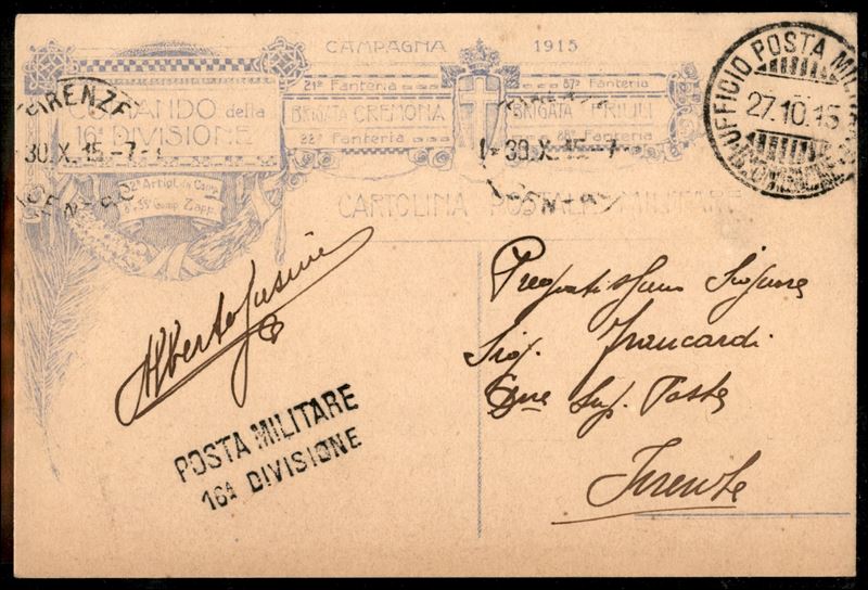 Italia / Regno / Vittorio Emanuele III / Posta Militare
