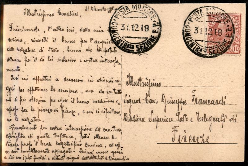Italia / Regno / Vittorio Emanuele III / Posta Militare