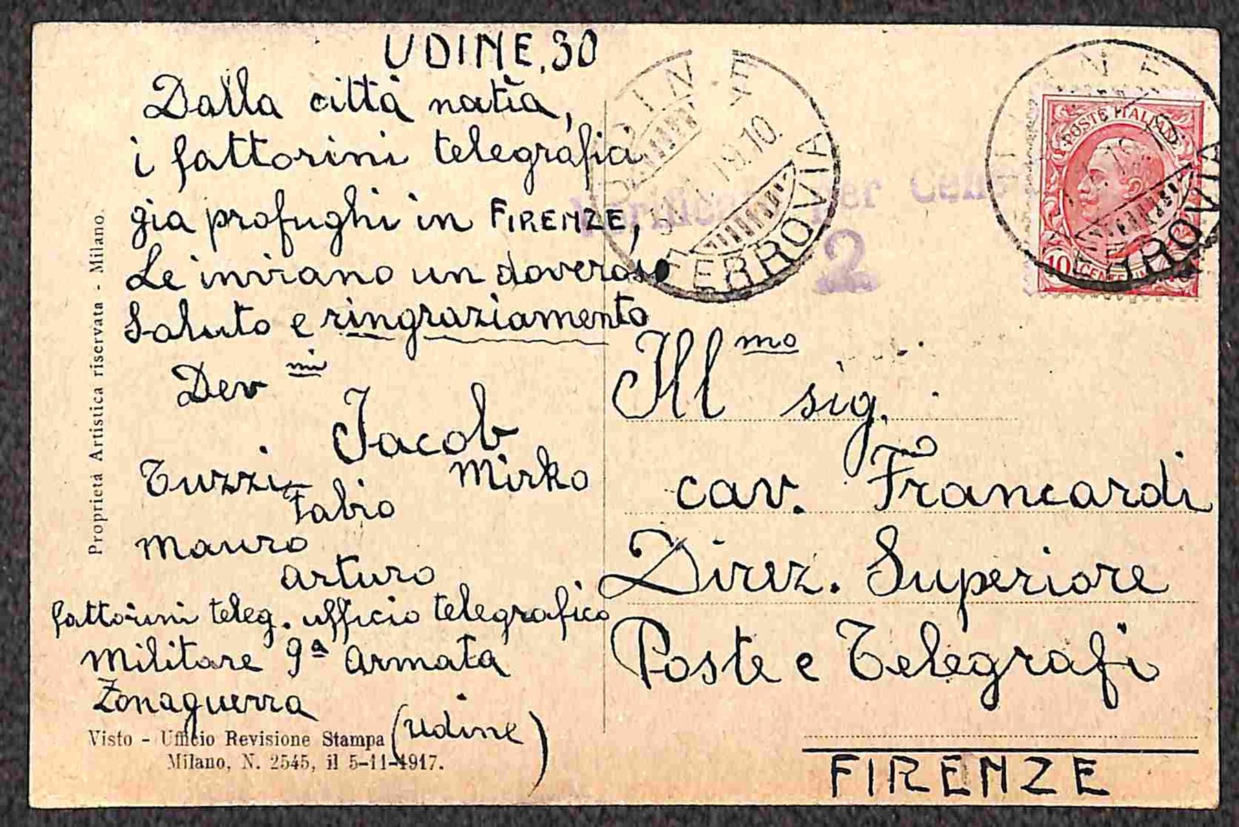Italia / Regno / Vittorio Emanuele III / Posta Militare