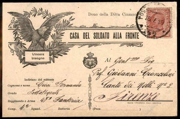 ITALIA / Regno / Vittorio Emanuele III / Posta militare