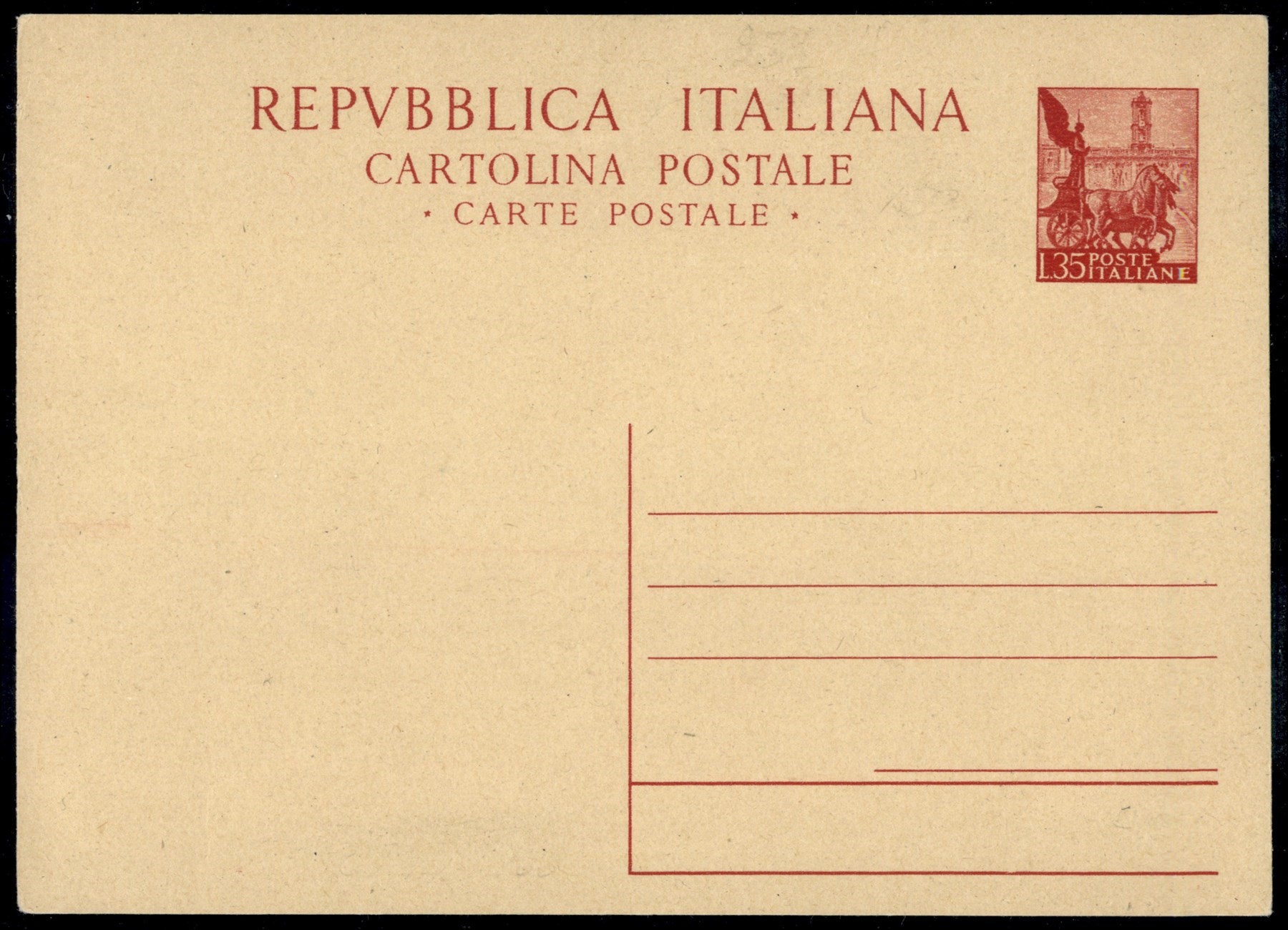 Area Italiana / Posta Ordinaria