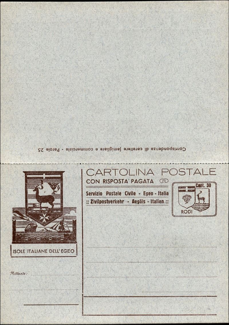 Italia / Colonie / Egeo / Rodi