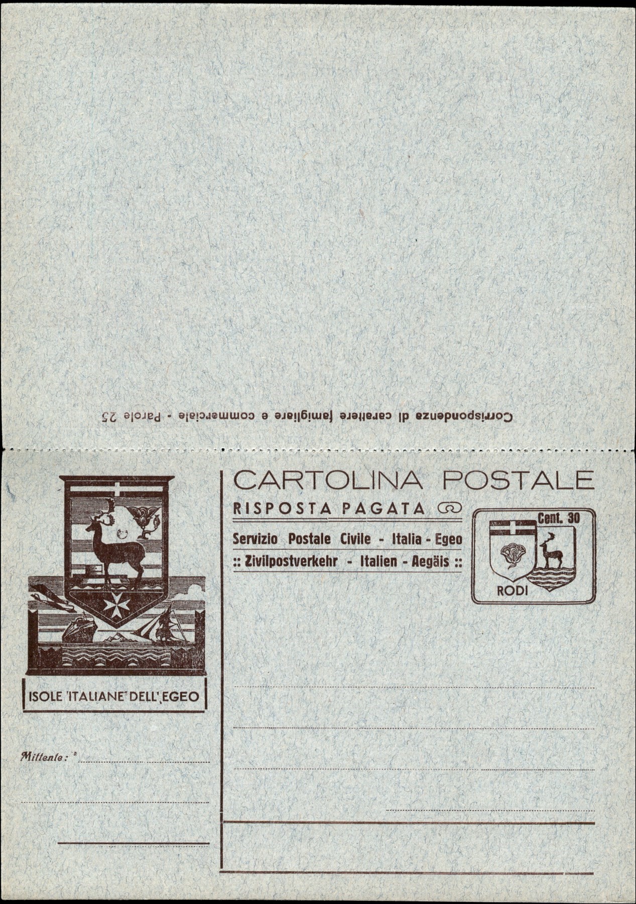 Italia / Colonie / Egeo / Rodi
