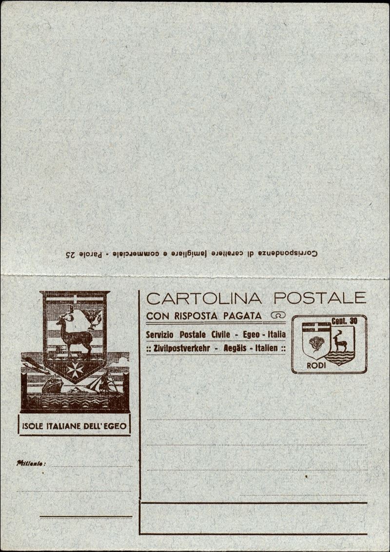 Italia / Colonie / Egeo / Rodi