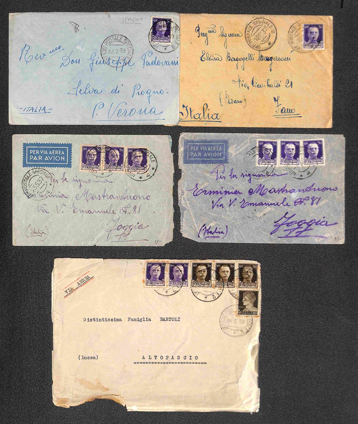 Italia / Regno / Vittorio Emanuele III / Posta Ordinaria