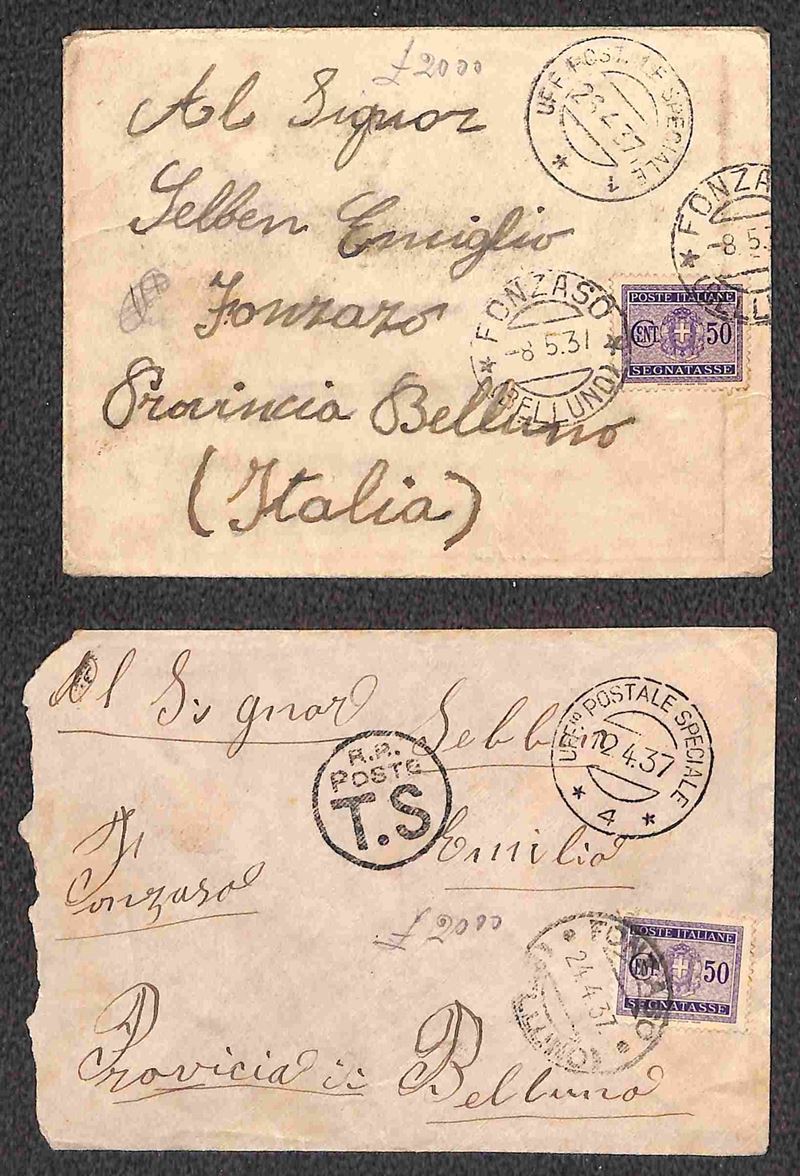Italia / Regno / Vittorio Emanuele III / Posta Ordinaria
