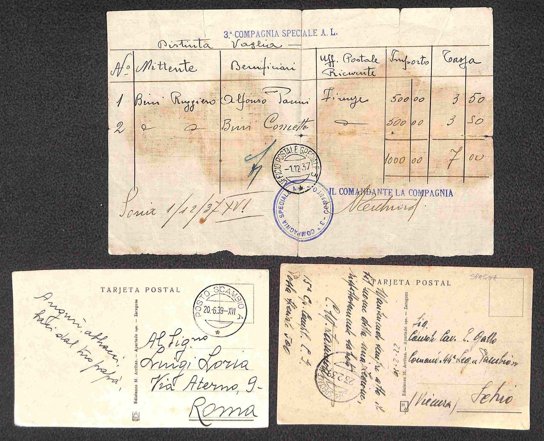 Italia / Regno / Vittorio Emanuele III / Posta Ordinaria