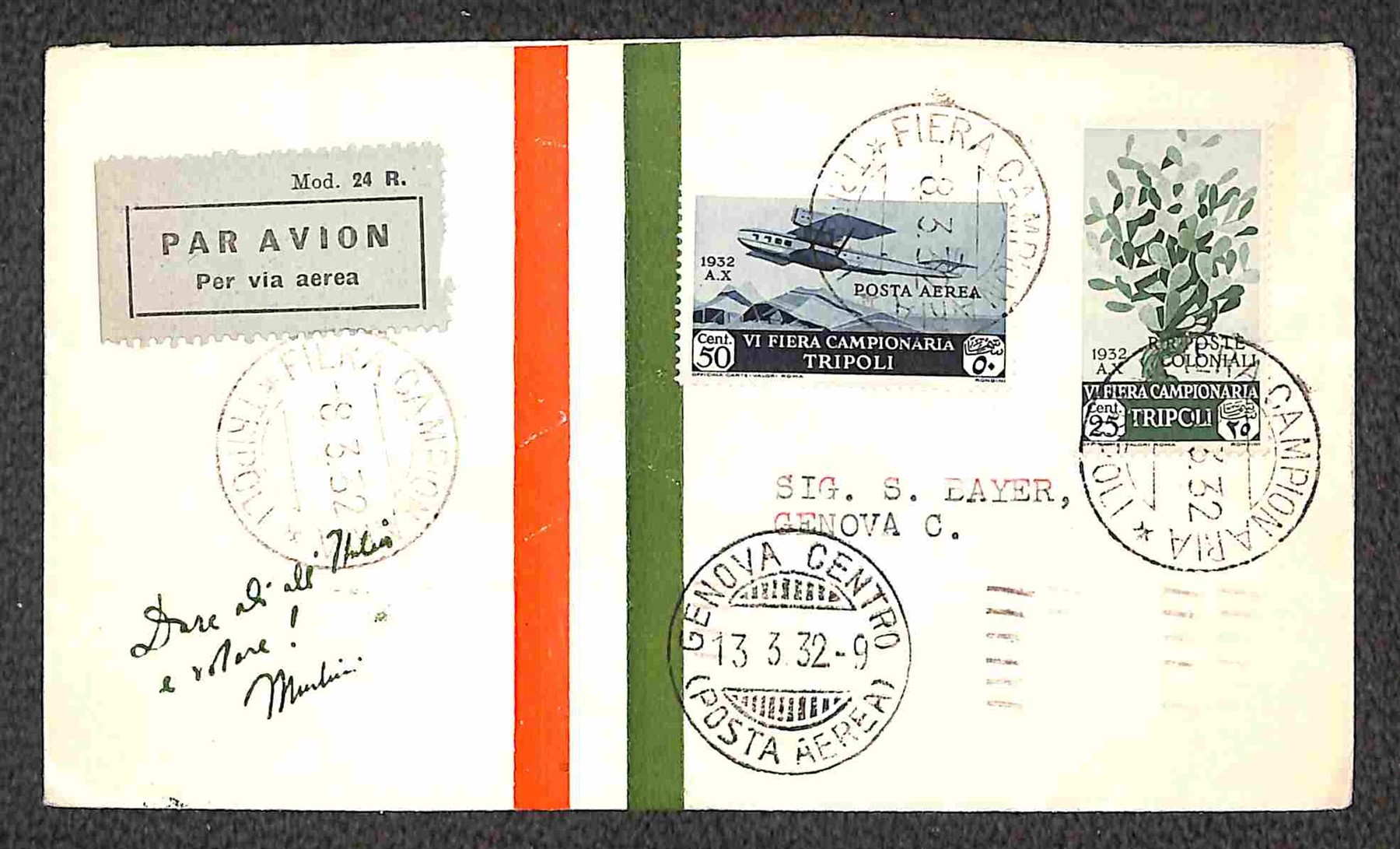 Italia / Colonie / Libia / Aerogrammi