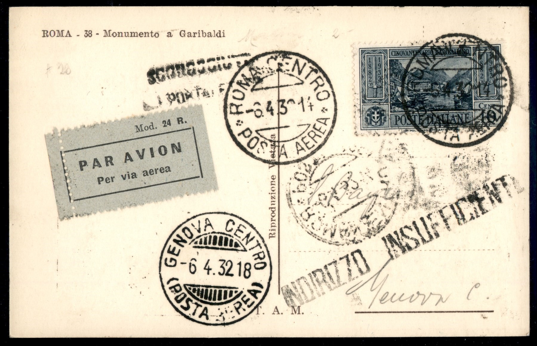 Italia / Regno / Vittorio Emanuele III / Posta Ordinaria + Aerea