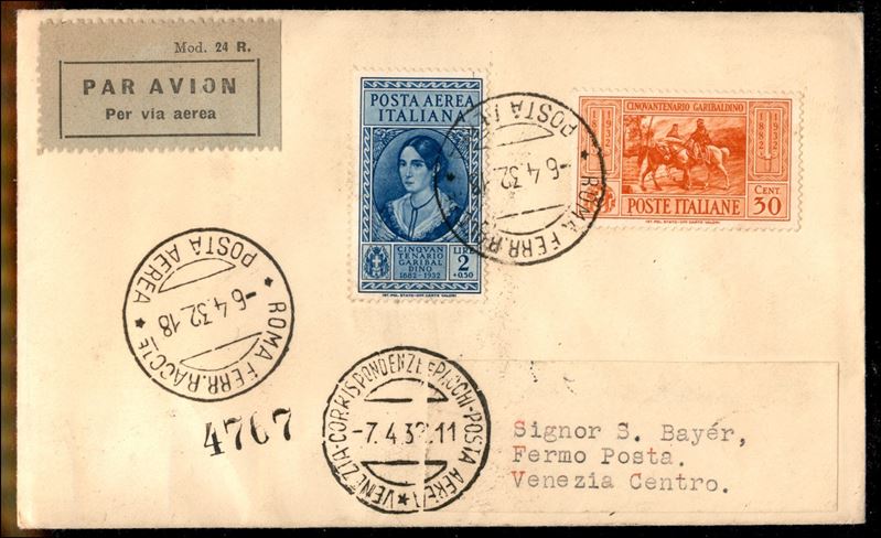 Italia / Regno / Vittorio Emanuele III / Aerogrammi