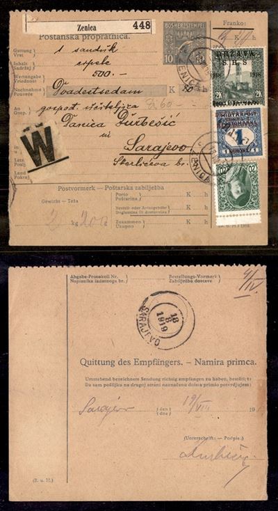 Jugoslavia / Bollettino Pacchi