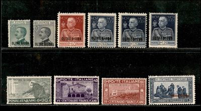 Italia / Colonie / Oltre Giuba / Posta Ordinaria