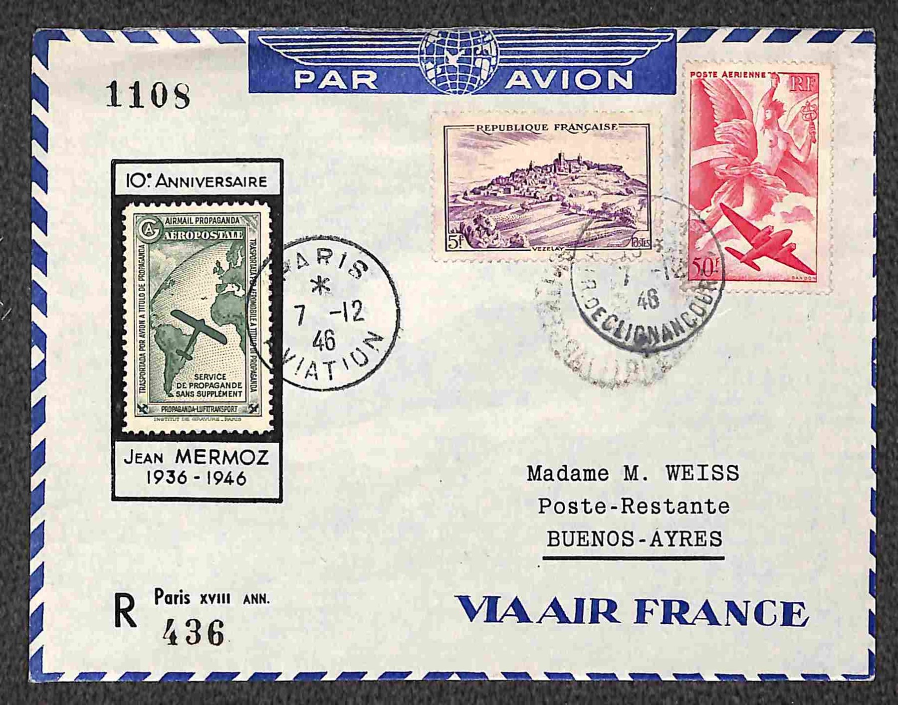 Francia / Aerogrammi