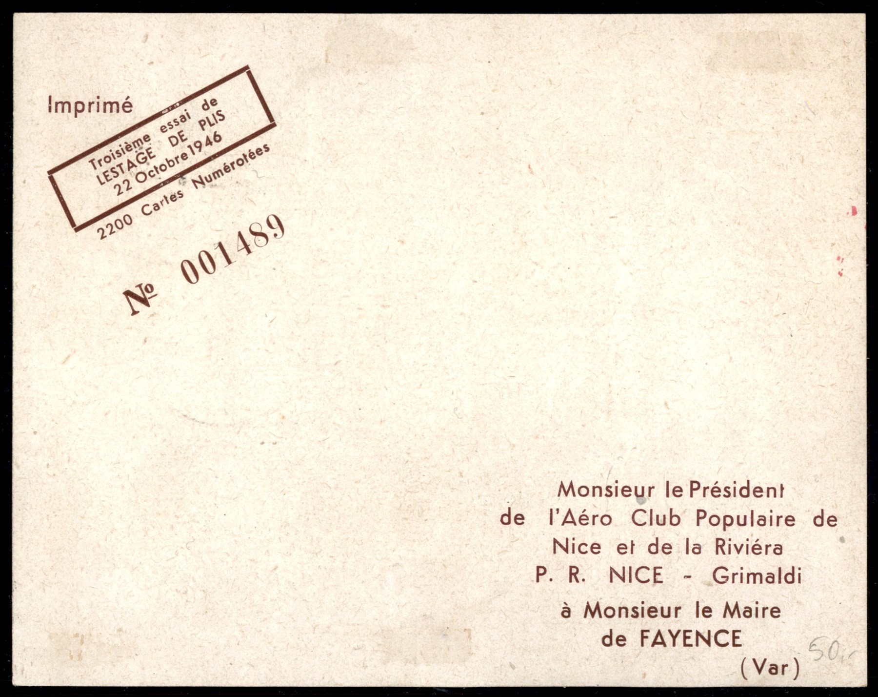 Francia / Aerogrammi