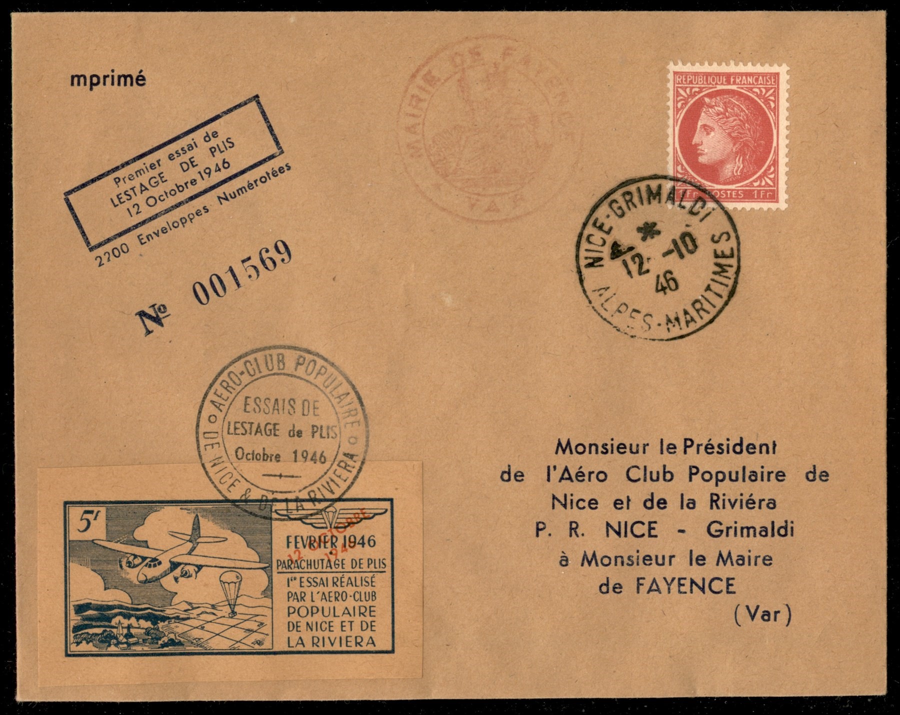 Francia / Aerogrammi