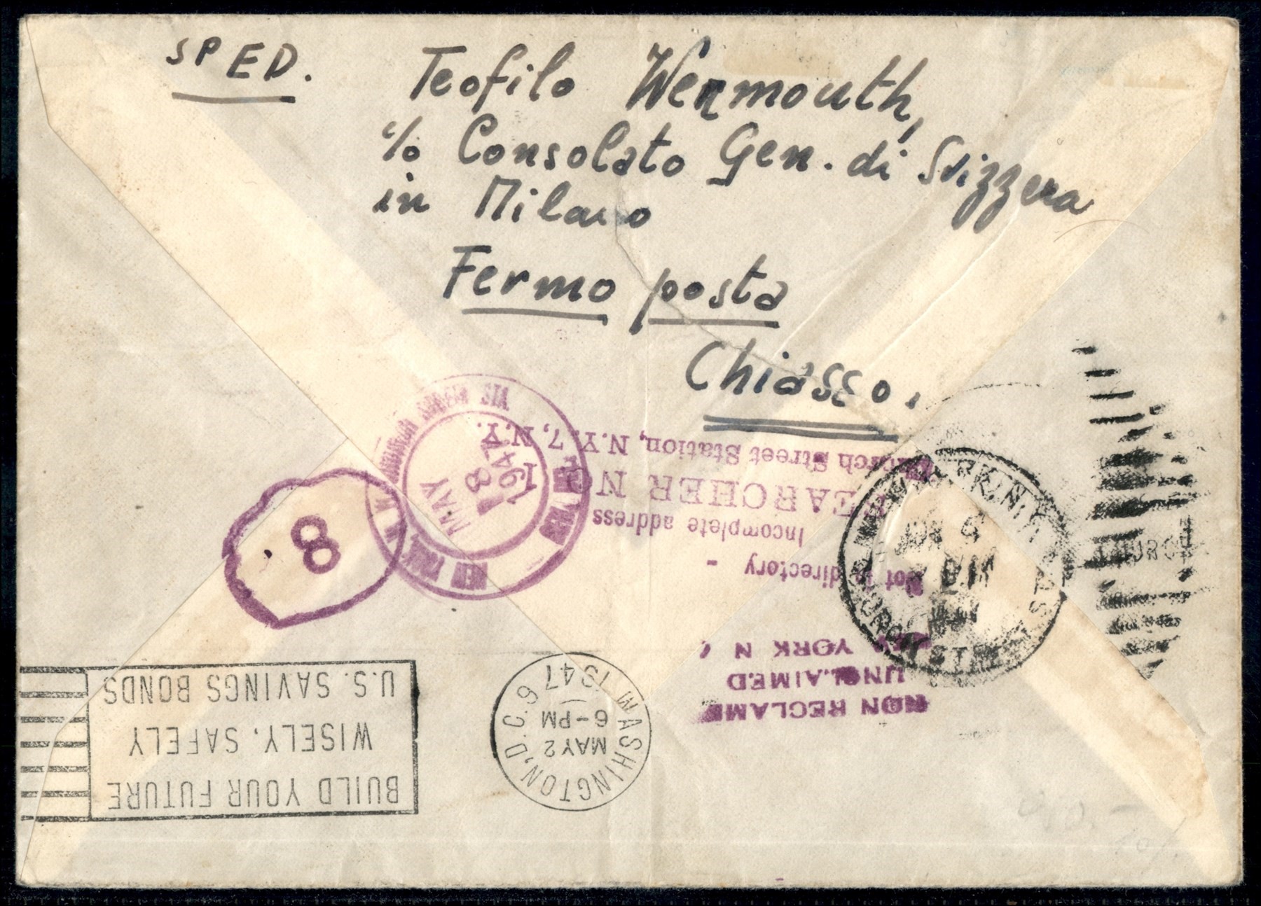 Svizzera / Aerogrammi