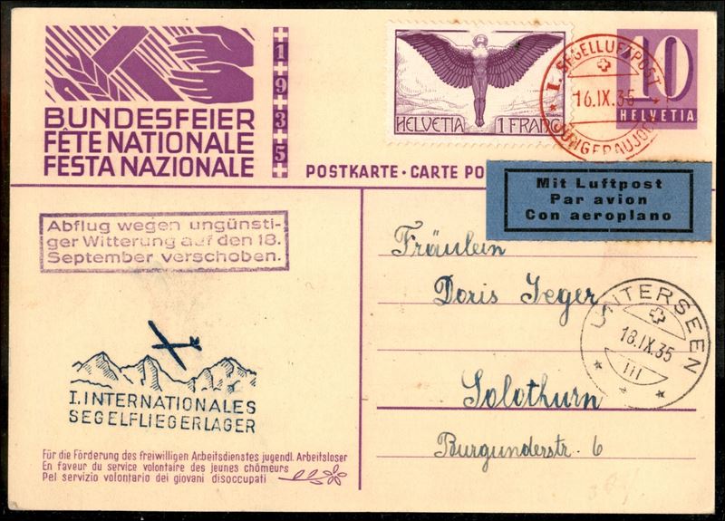Svizzera / Aerogrammi