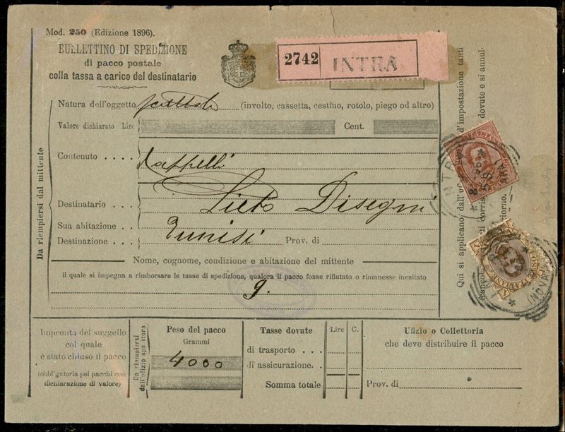 Italia / Regno / Umberto i / Posta Ordinaria