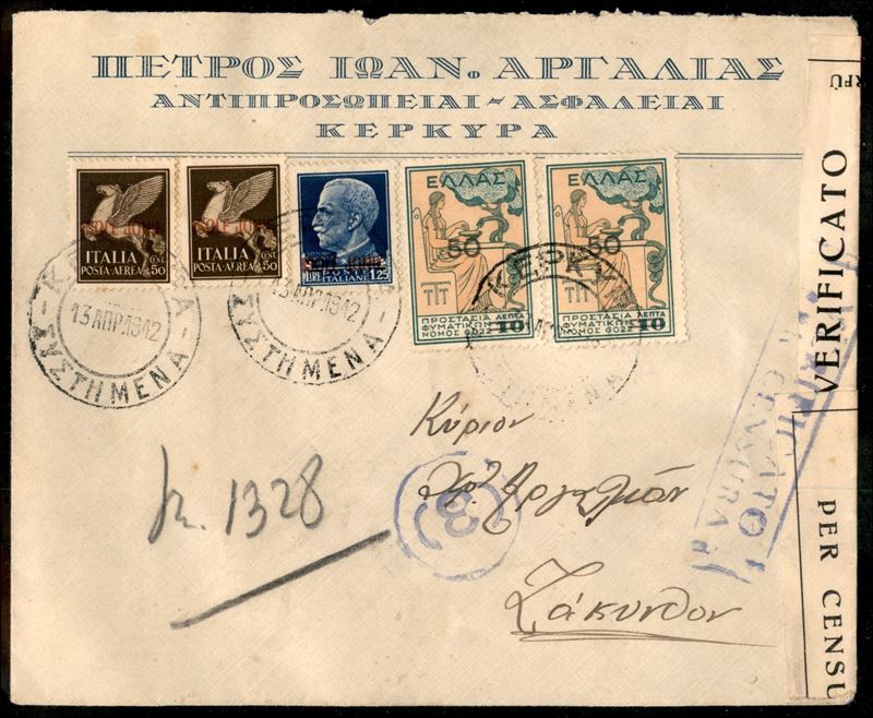 Italia / Occupazioni II Guerra Mondiale / Isole Jonie / Posta Ordinaria + Aerea