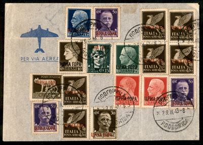 Italia / Occupazioni II Guerra Mondiale / Montenegro / Posta Ordinaria + Aerea