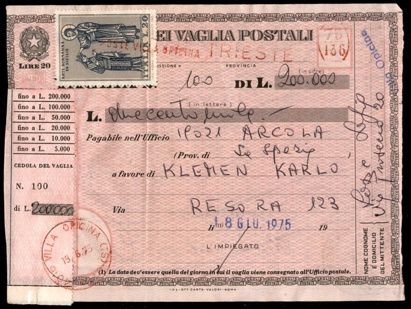 Italia / Repubblica / Posta Ordinaria