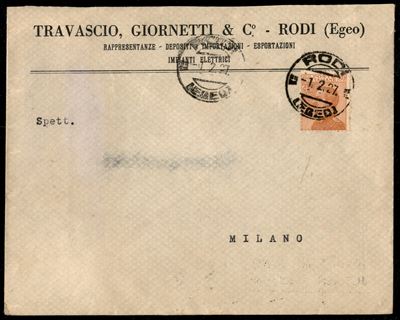 Italia / Colonie / Egeo / Rodi / Posta Ordinaria