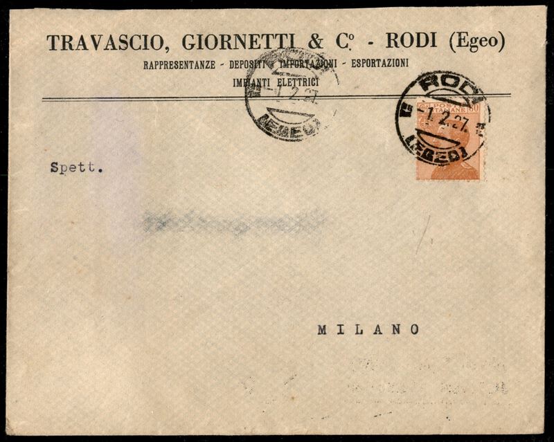 Italia / Colonie / Egeo / Rodi / Posta Ordinaria